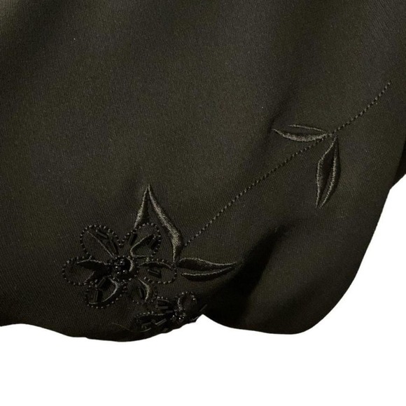 Rena Roan black embroidered witchy mystical maxi size 10 - Picture 6 of 7